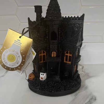 Haunted House Ghost & Pumpkin Spooky Happy Halloween Light Up Decoration