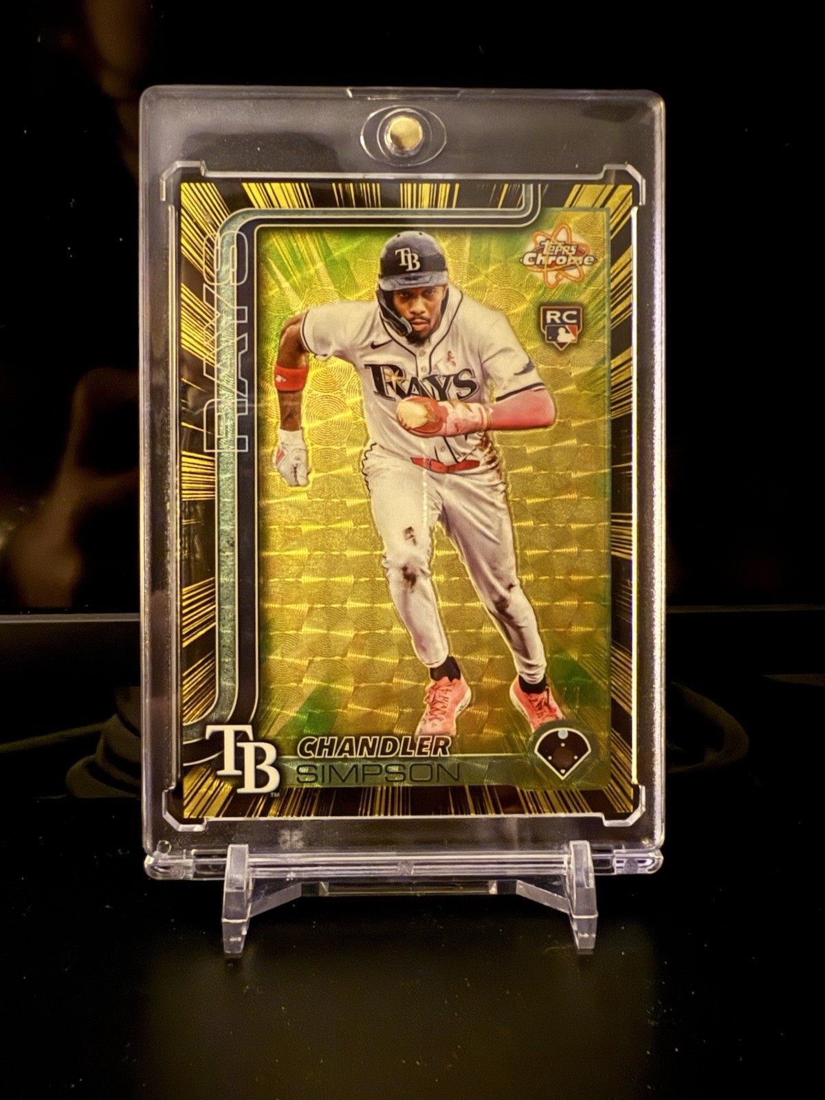 2025 Topps Chrome Update Chandler Simpson Superfractor RC 1/1 Radiating Rookies