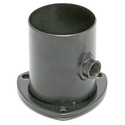 Hedman Header Reducer 21133; 3-Bolt w/ O2 Bung 3 x 3 in. 3-bolt Steel, each