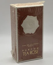 Vtg Perfumer's Workshop Parfum Tea Rose 2 oz Eau de Cologne Natural Spray New