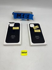 Set of 2 Official Apple iPhone 13 Smartphone Leather Case with MagSafe Midnight