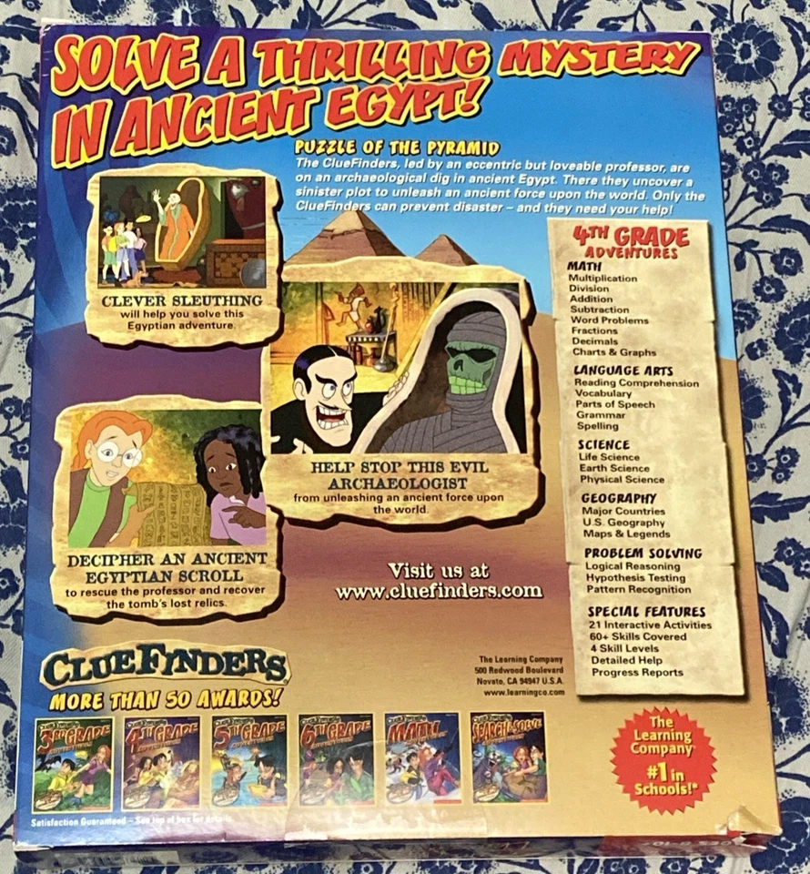 Clue Finders PC CD-Rom 4th Grade Adventures Windows/Mac BIG BOX Vintage NOS - Image 2 of 4