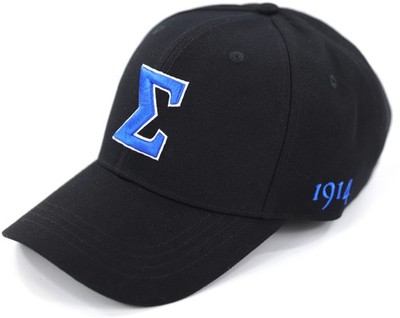 Big Boy Phi Beta/&Beta; Sigma Divine 9 S160 Mens Cap [Black - Adjustable]