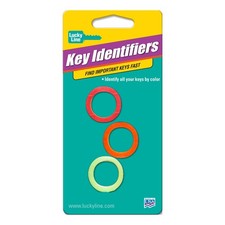 Large Key Identifiers, 3 units Pack of 1 , Assorted Neon Colors 16606 