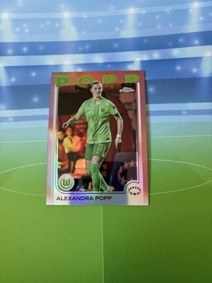 2024-25 Topps Chrome Women's UCL Alexandra Popp Red /50 VFL Wolfsburg