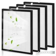 4 Pcs HEPA Filter Compatible with Meaco 20L 20LE Low Energy White 