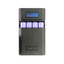 New Black DIY Power Bank Case Battery Charger Storage Box Digital Display E