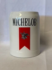 Michelob Label Stein CS25 1976 Ceramarte Brazil 5"
