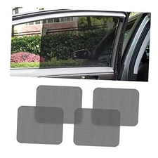 Car Side Window Sunshade, 4 PCS Static Cling Films Stickers Sun Shade UV Rays 
