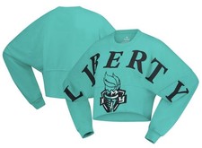 Spirit Jersey Mint New York Liberty Jumbo Print Oversized Cropped Women’s 2XL