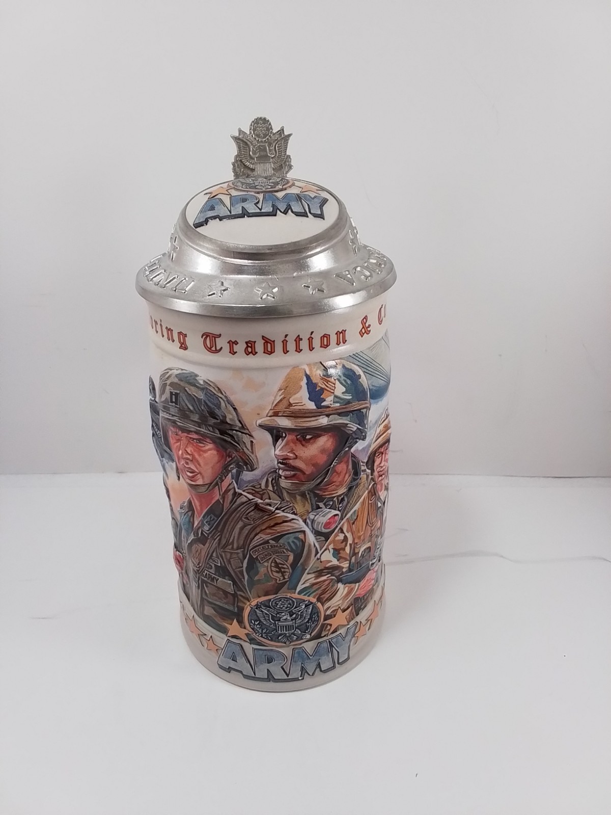 1998 Budweiser Beer Stein Army Honoring Tradition & Courage First in a Series
