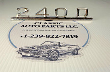 Mercedes Benz 1238170515 Classic 240 D Emblem Badge with Mounting Pins Nice