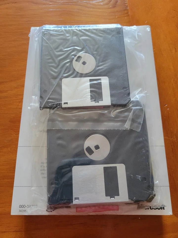 Microsoft Windows For Workgroups & MS-DOS (Sealed-Vintage-3.5 Floppy Disk) - Image 2 of 2