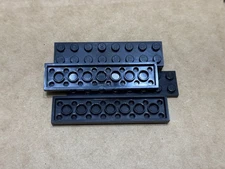 LEGO Parts - Black Plate 2 x 8 - No 3034 - QTY 5