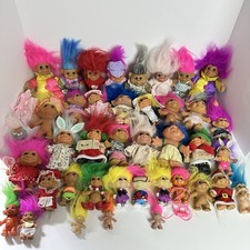 Vintage Russ Troll Dolls Lot of 40 Mini Small Medium Large Various Sizes