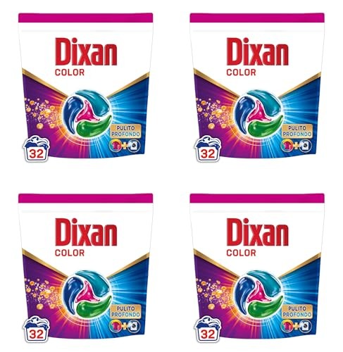 Detersivo Capsule Dixan 4in1 Color - 32 Lavaggi Profondo Pulito