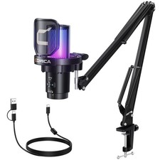 USB Gaming Microphone for PC  Console - Podcasting Mic, Noise Cancellation, RGB