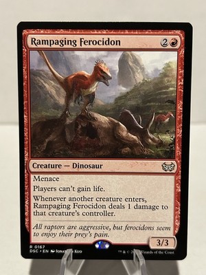 Rampaging Ferocidon 167 R Commander: Duskmourn: House of Horror NM MTG