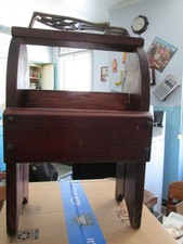 shoe shine box stand 17in.x10.5x7 or magazine...