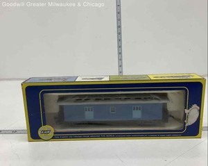 AHM Blue Gray HO Scale Train Car Plastic Model Vintage Collectible Boxed