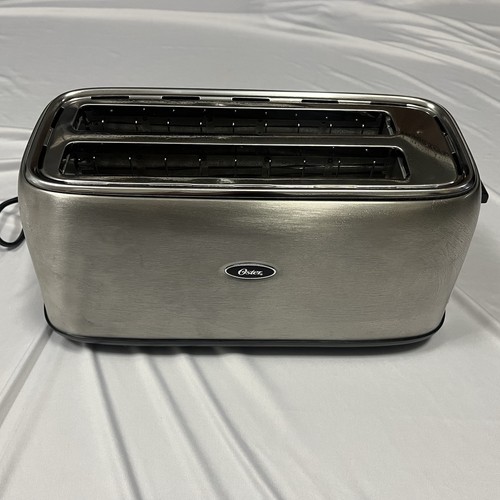 Oster 4-slice Long Slot Toaster for Bread and Bagel, Stainless Steel