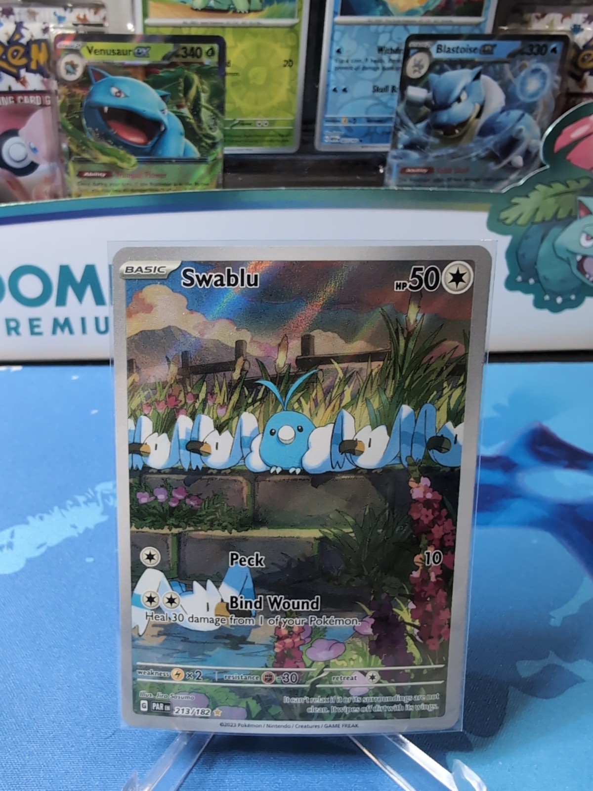 Swablu - 213/182 - Pokemon Paradox Rift Illustration Rare Card NM