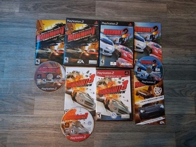 Burnout Revenge Burnout 2 + Burnout 3 PS2 Complete CIB 
