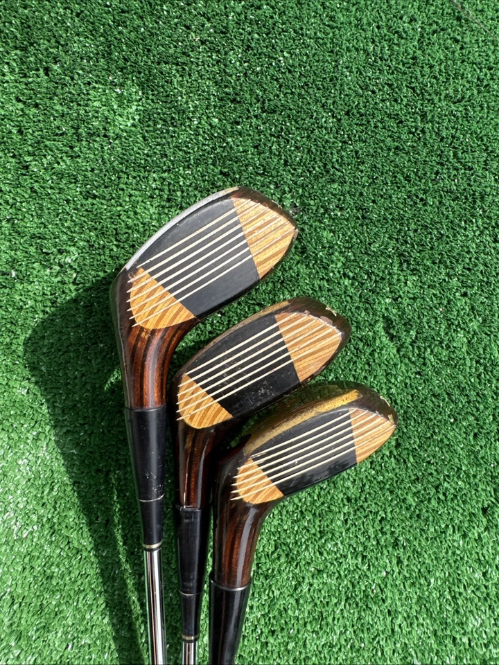 Spalding S-XV77 Driver, 3-Wood & 4-Wood Set – Steel Shafts - Needs Grips - RH - Image 2 of 4