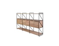 Arbeitszimmer Schrank BüCherregal Holz BüRoschrank Regal Modern