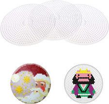 Perler Beads Boards Clear Plastic 5Mm Large round Fuse Beads Pegboards Peg Board