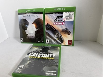 Halo 5: Guardians call of duty  and Forza lot of 3 Microsoft Xbox One