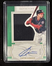 2020 Topps Definitive Patch Auto /25 Carter Kieboom 