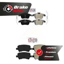 Front Rear Semi-Metallic Disc Brake Pads Kit For 2008-2016 Volvo XC70