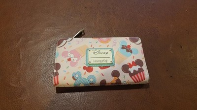 Loungefly Disney Mickey and Minnie Mouse Sweets TREATS Flap Wallet