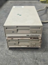 2x Lot - MicroSolutions 014350 Backpack Floppy Drive Parallel Port 1.44MB / 3.5"