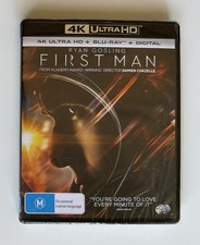 First Man (4K Ultra HD + Blu-ray) Region Free Gosling Chazelle 2018 New & Sealed
