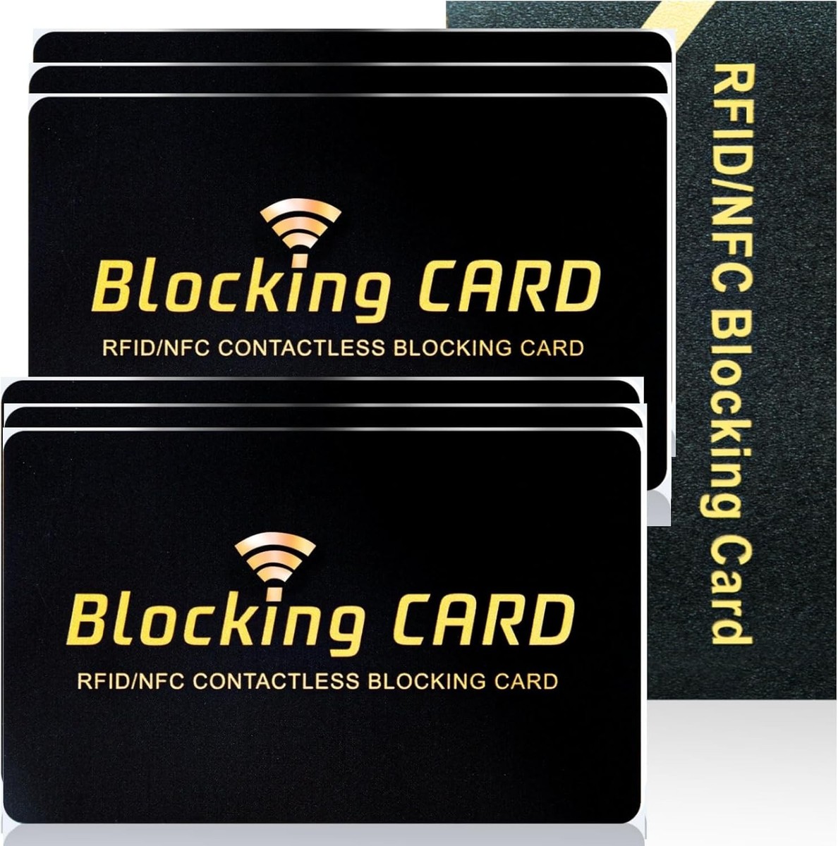 RFID Blocking Cards 4 Pack Or 6 Pack, Contactless NFC Debit Credit