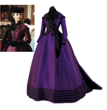 Costume cosplay Sisi principessa reale vittoriana rococò viola abito trambusto
