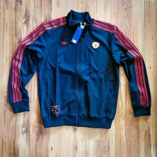 Adidas Manchester United Terrace Icons Track Jacket Black SZ LRG
