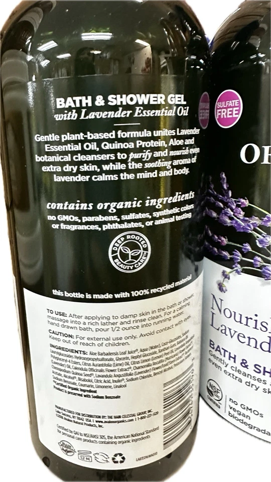 Lote de lavados corporales de lavanda Avalon Organics/2 geles de ducha de 32 oz cada uno Avalon Organics Foto 4 de 4