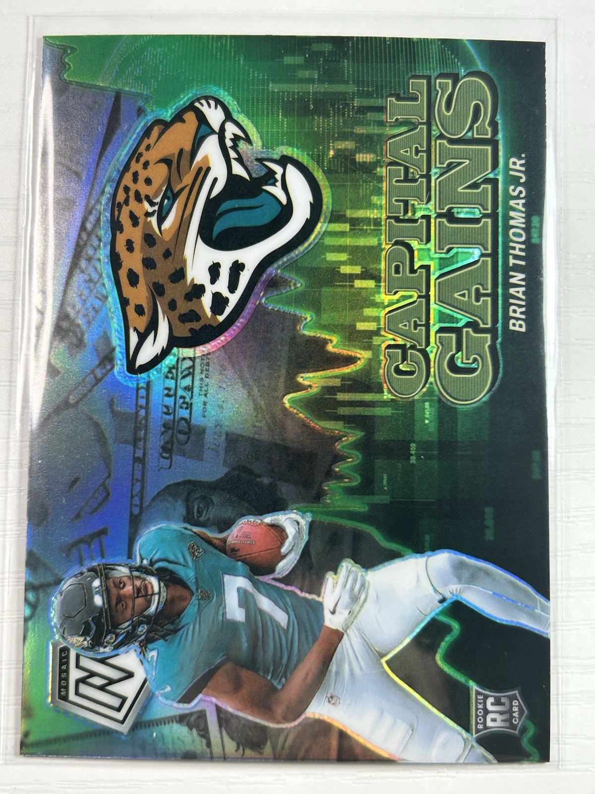 2024 Panini Mosaic - Capital Gains Brian Thomas Jr. #17 Silver Prizm (RC)