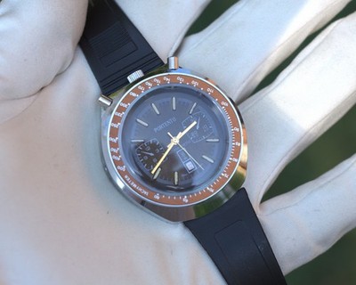 Portento Bullhead Uhr Handaufzug 42-43mm Vintage Selten