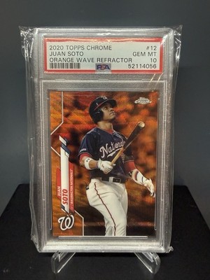 2020 Topps Chrome - Juan Soto #12 Orange Wave Refractor /25