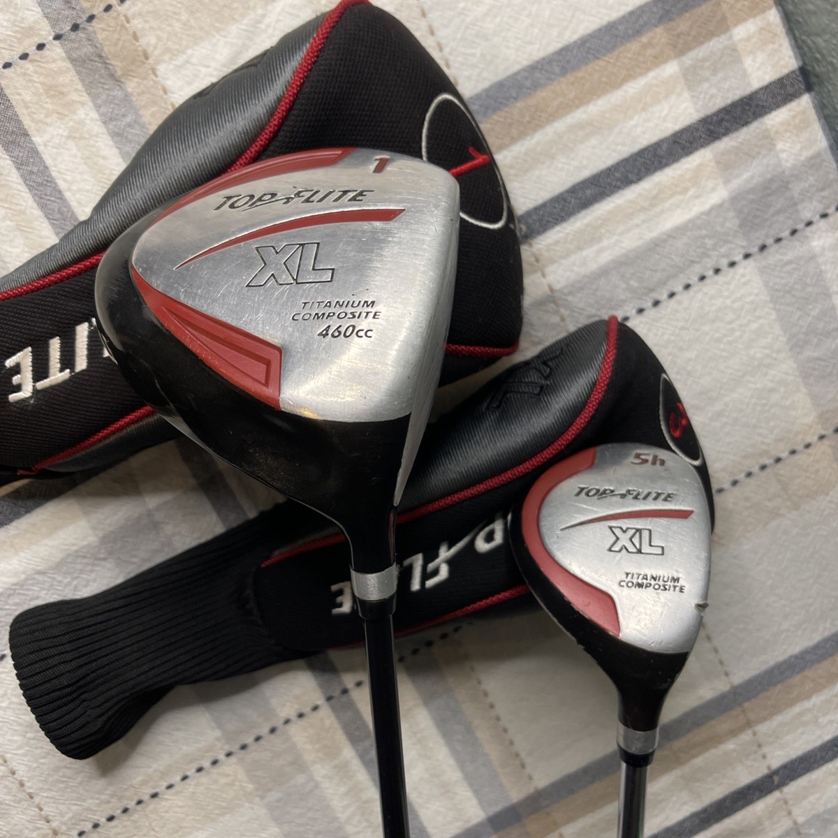 Top Flite XL#1 RH 460cc Driver & 5 Hybrid Titanium Composite w