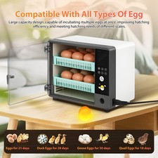 Egg Incubator Hatching Machine Breeder Fully Automatic Chicken Egg Hatcher Timer