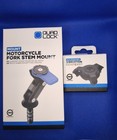 Quad Lock Motorcycle Fork Stem Mount + Vibration Dampener + Universal Adaptor