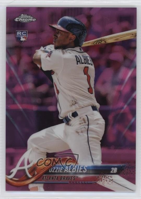 2018 Topps Chrome Update Target Exclusive Pink Refractor Ozzie Albies 1qe0