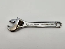 Vintage J.H.Williams & Co. “SUPERJUSTABLE" 4" Inch Adjustable Wrench Made in USA