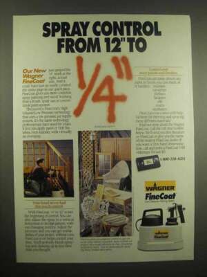 1993 Wagner FineCoat Paint Sprayer Ad - Control