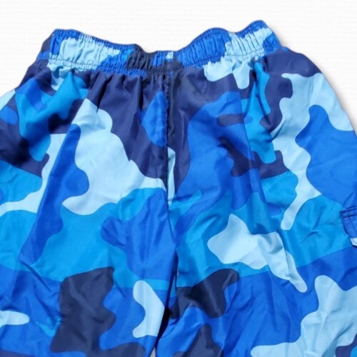 Kanu Surf Swim Trunks Small Blue Camo Board Shorts Beach Surf Sz Small 24" W - Picture 2 of 5